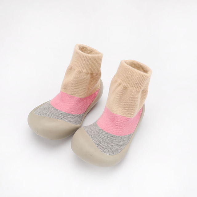 Baby shoes first baby shoes infant first walkers baby girl boy kids soft rubber sole baby shoes knit anti-slip socks