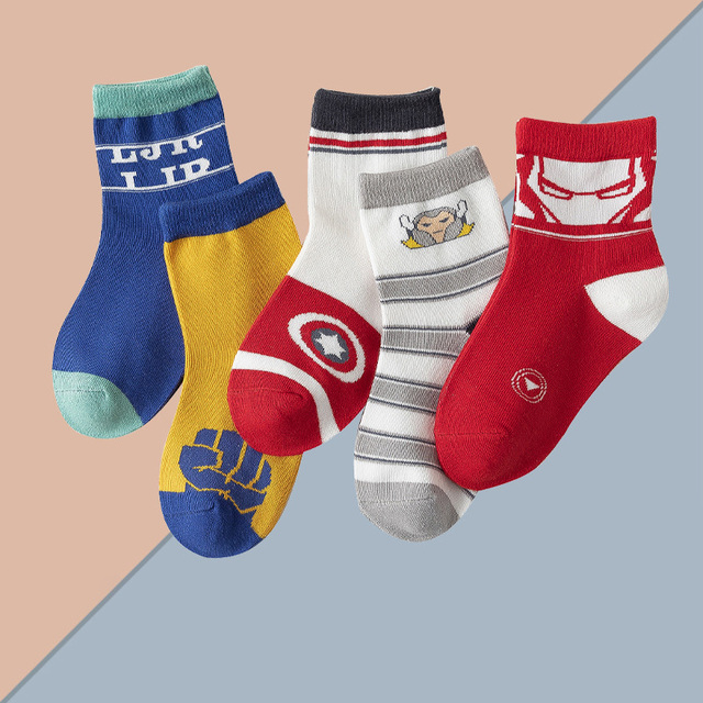 5 pairs soft cotton children socks cute cartoon print kids socks newborn baby boy socks casual girls boys socks 1 to 12 years