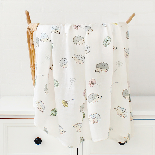 30% Cotton + 70% Bamboo Cotton Muslin Swaddle Blanket Newborn Baby Wrap for All Season Baby Blanket Toddler Newborn Blankets