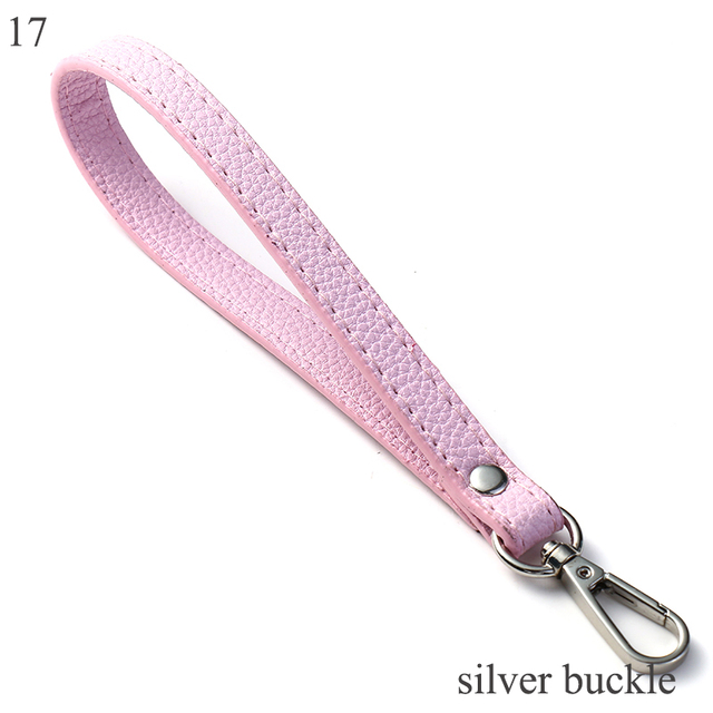 Wrist Bag Strap Handle Fashion PU Leather Women Girls Purse Strap Bag Small Bag Strap Solid Color Replacement Purse Strap