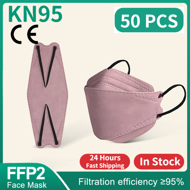 CE FFP2 قناع المسكرة التنفسية FPP2 KN95 mascarilla fpp2 homology ada 4 طبقة قناع وجه السمك الكوري fp2 قناع أسود ffp2tool KN95