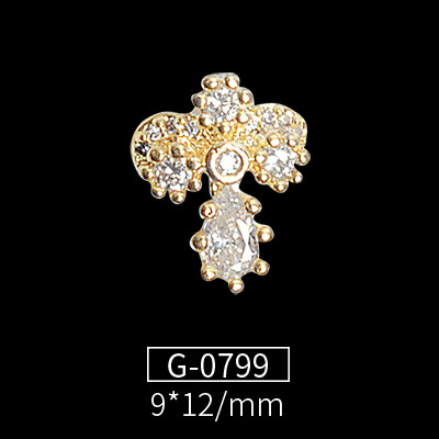 New Nail Art Jewelry Nail Art Zircon Flower Pendant Wild Nail Art Diamond Nail Art Zircon Jewelry G-0783