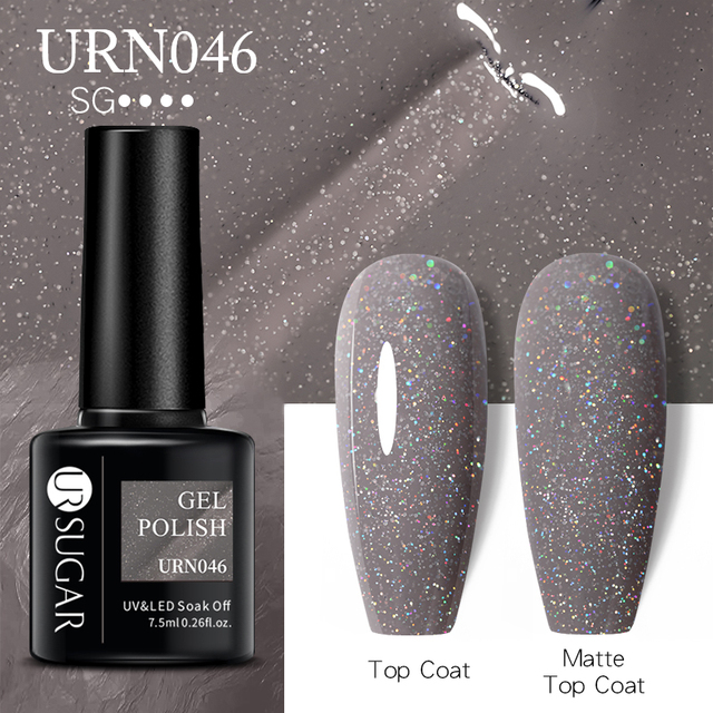 UR SUGAR Glitter Nail Gel Polish Color Glitter Sequins Shiny Gel Base Long Lasting Nail Art Varnish