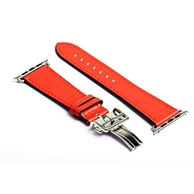 For Apple Watch Band Series 7 6 5 4 3 2 1 SE Genuine Leather Band Apple Watch 45mm 41mm 44mm 40mm 42mm 38mm Strap for iWatch