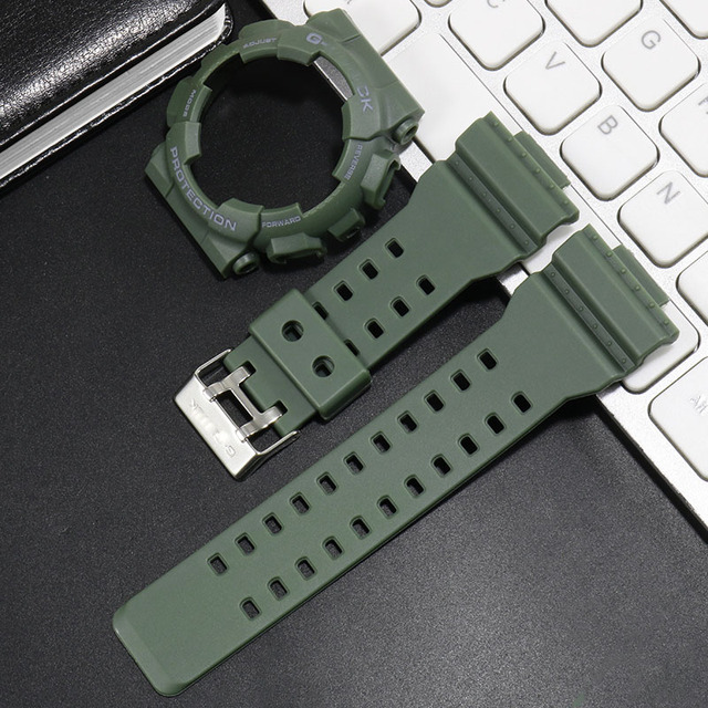 For G-SHOCK GA100 GA110 GA120 GD100 GD110 GD120 Watch Strap Watch Case Men Matte Wristwatch Sport Watch Silicone Case Strap