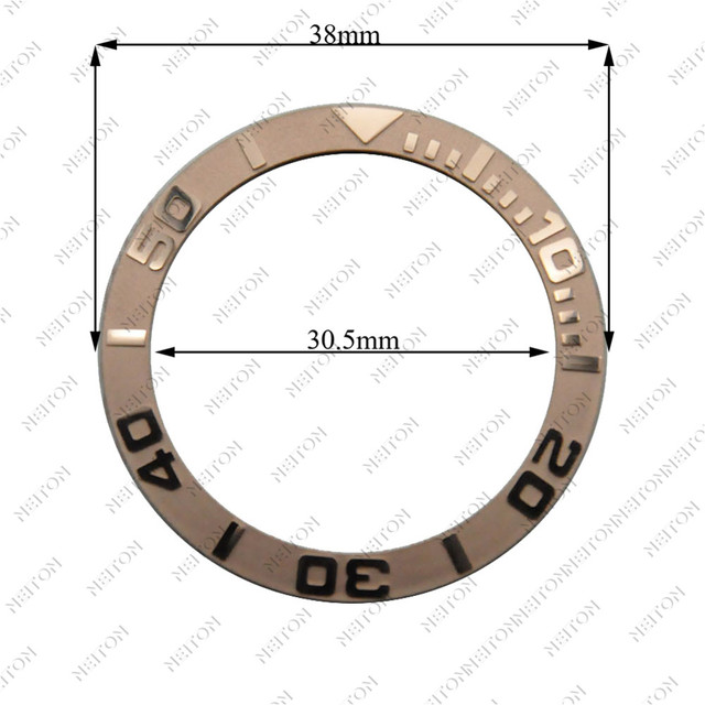 Corgeut 38mm Ceramic Bezel Insert For 40mm Mens Watch Watches Replace Accessories Watch Face Watch Bezel Inserts Different