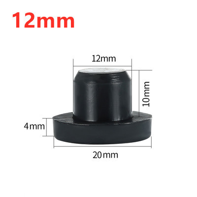 Black White Silicone Rubber Hole Plugs 2.7mm-14mm T Taipei Round Solid Hole Caps High Temperature Seal Stopper Dust Plug