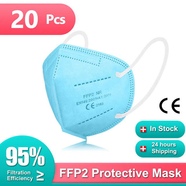 FFP2 mascarillas ffp2 homology adas الكبار الملونة قناع السلامة موضة KN95 أقنعة الغبار التنفس ffp2fan CE الأسود FPP2 قناع الوجه