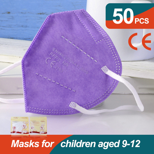 أقنعة Mascarillas FFP2 للأطفال FPP2 قناع KN95 للأطفال fpp2 قناع ffp2tool ada 9-12 صبي فتاة mascarilla infantil ffp2 قناع masque niños