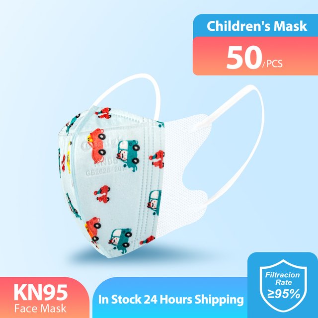 Elough Mascarillas FPP2 Niños Mask Infant Reusable FFP2 3D Cartoon KN95 Masks For Kids FFP 2 4 Layers ffp2 Kids Mask