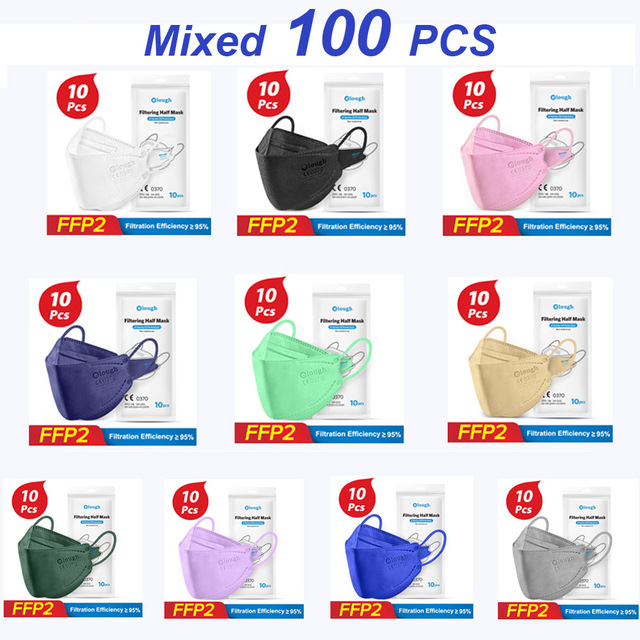 KN95 ffp2mascarillas approved sanitary 4 layer mascherine ffp2 protective respirator fpp2 reusable filter face fish masks