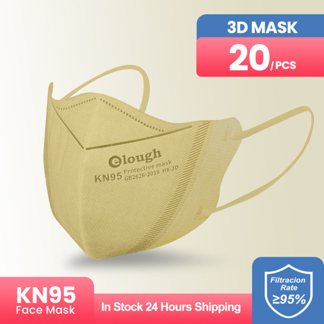 Elough mascarillas fpp2 3D Face Mask mascarilla kn95 fpp2 homologada españa KN95Mask Adult 4 Layers FFP2 Respirator Approved CE