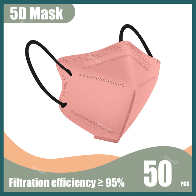 5D Protective Face Mask KN95 Mascarillas FPP2 5 Layers FFP2 Mascarillas Multicolored FFP2mask Adult Respirator KN 95 Mascherina FFPP2