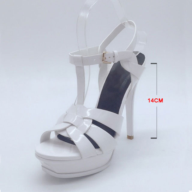 Cool Sept Genuine Leather High Heel Sandals Women Heels 10cm and 14cm Sexy Shoes Fashion Woman Shoe R4425 Hot Sale 33-40