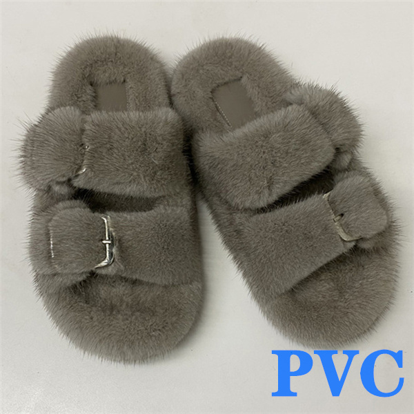 100% Genuine Mink Fur European Luxury Slippers Winter Indoor Slippers Women Slippers Women Slippers