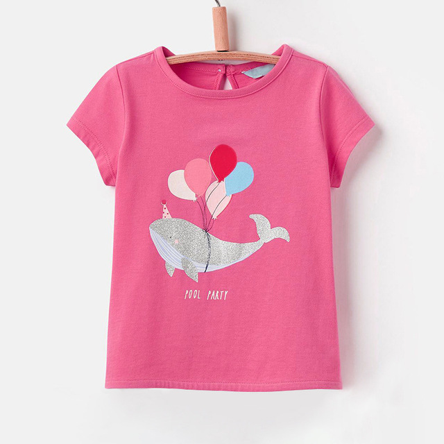 Little maven 2022 summer baby girls T-shirt cotton soft and comfortable lovely tops baby boy children casual clothes