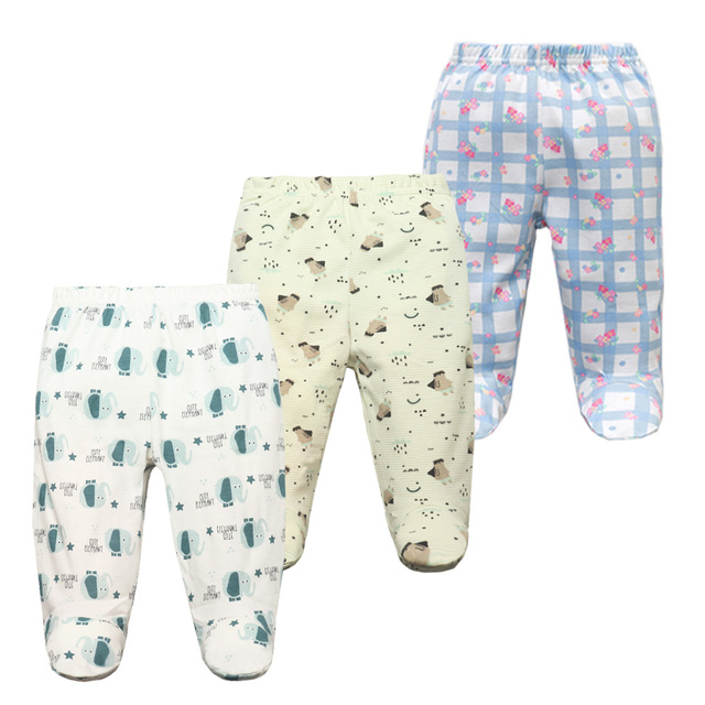 3pcs/lot Baby Pants 100% Cotton Autumn Spring Newborn Baby Boys Girls Pants Toddler Wear Infant Toddler Cartoon For Baby Clothes