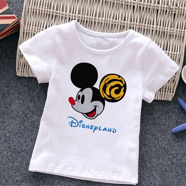 Baby Donald Duck T-shirt Cute Cartoon Print T-shirt Summer White O-Neck Short Sleeve Baby Boys Girls Clothes Baby Clothes