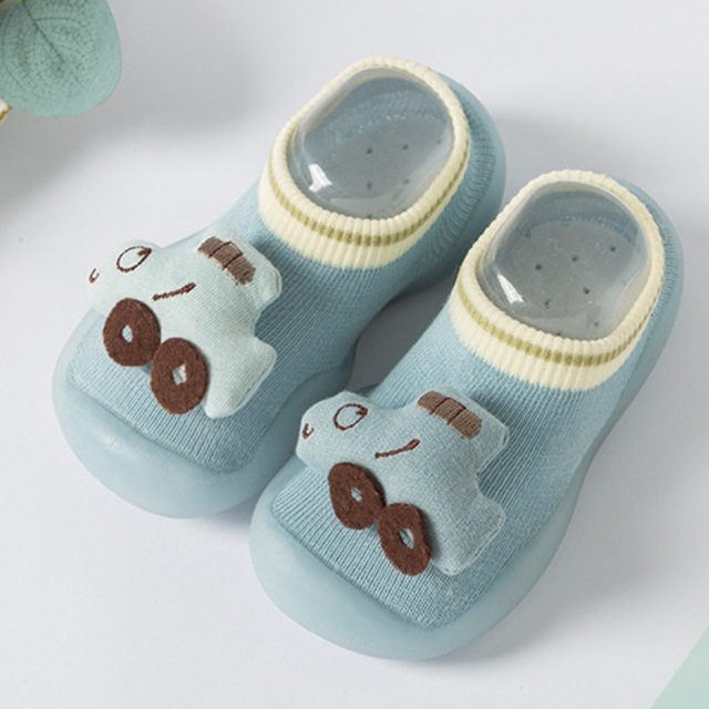 Newborn Baby Socks Shoes Boy Girl Dinosaur Baby First Walkers BeBe Cotton Comfort Soft Anti-Slip Prewalker Crib Infant Shoes