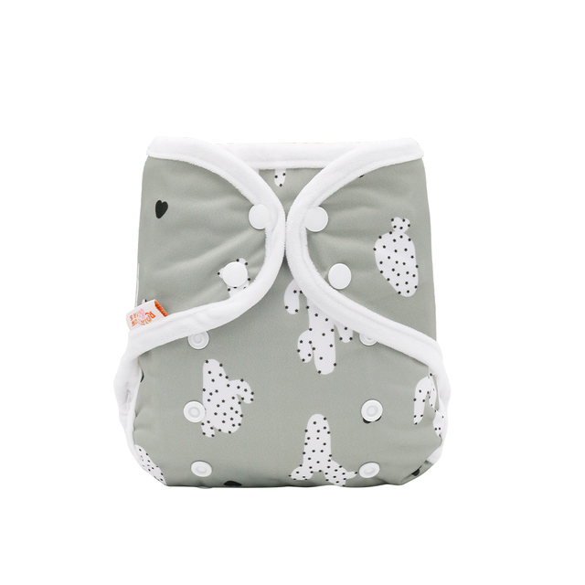 Rainbow And Iris Waterproof Washable Cloth Diaper Cover Wrap With Daisy Floral Print Newborn Decor 3-15kg