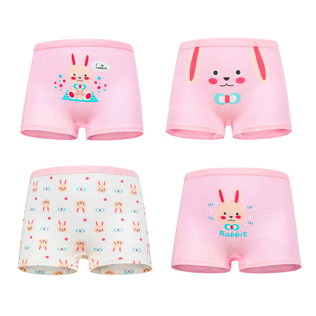 10 pieces/lot Design Children Girls Cotton Soft Lovely Panties Cartoon Baby Underwear for Girls Kids Boxer Panties Breathable