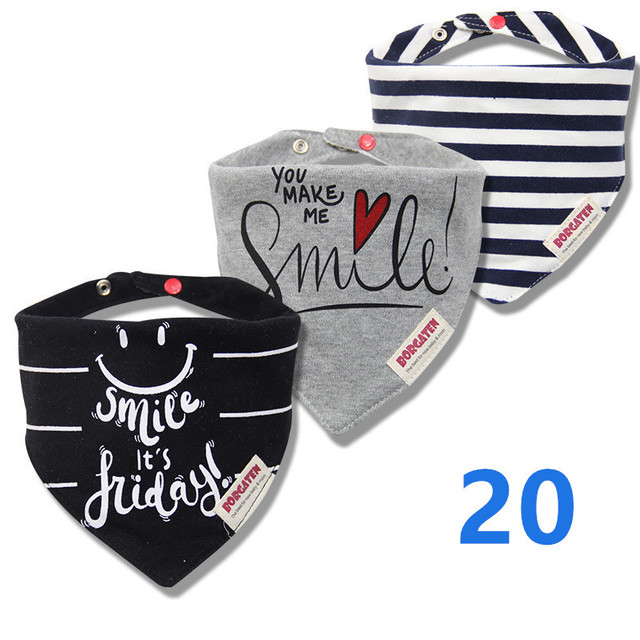 3pcs Organic Cotton Baby Gauze Scarf Burp Cloth Bandana Bibs Newborn Baby Boy Infant Girl Toddler Winter Scarf Waterproof Bib