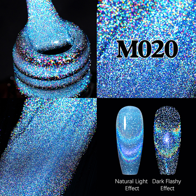 ur sugar fluorescent reflective gel nail polish neon yellow pink red glitter semi permanent soak off uv led nail polish