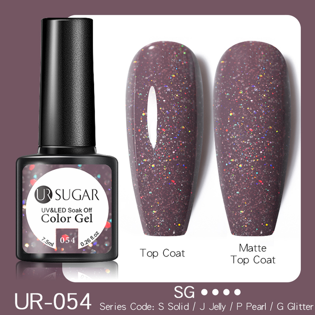 UR SUGAR 7.5ml Disco Reflective Cat Magnetic Gel Nail Polish Auroras Iridescent Glitter Sequins Soak Off Nails Art UV Varnish