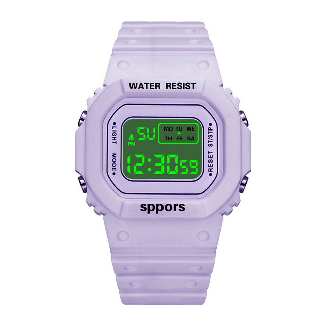 Children's electronic watch color luminous dial life waterproof multi-function electronic watch for boys and girls