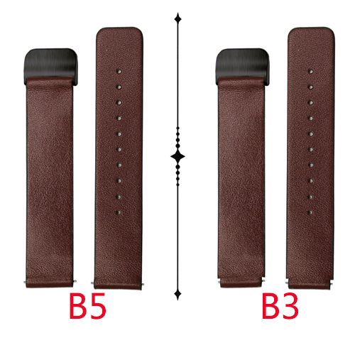 Replacement Leather Strap For Huawei B3/B5 Cowhide Leather Strap With Deployment Buckle