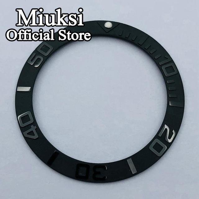 Miuksi 40mm high quality ceramic bezel watch parts fit 43mm watch case for watch sea