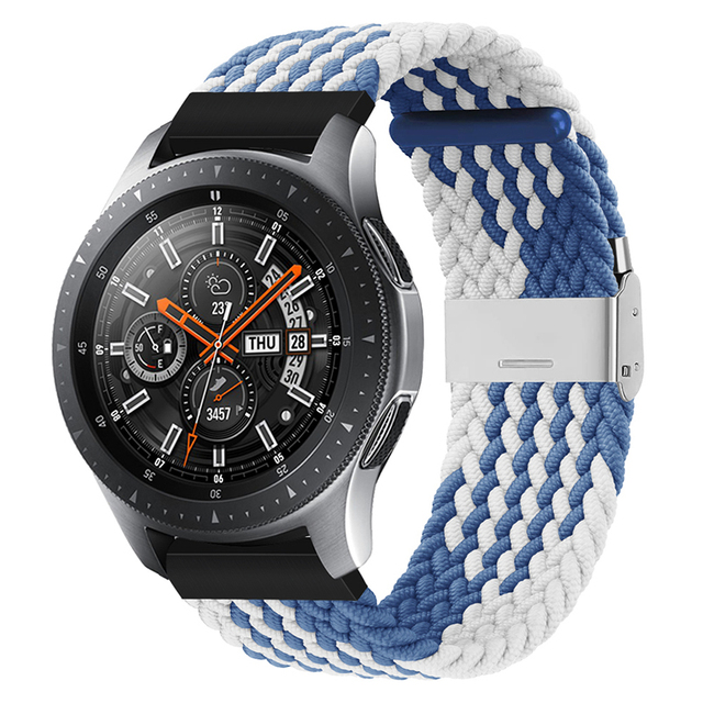 20mm 22mm Huawei Watch Band Length Adjustable Braided Nylon Watchband For Samsung Galaxy Watch Active 2 Watch Strap