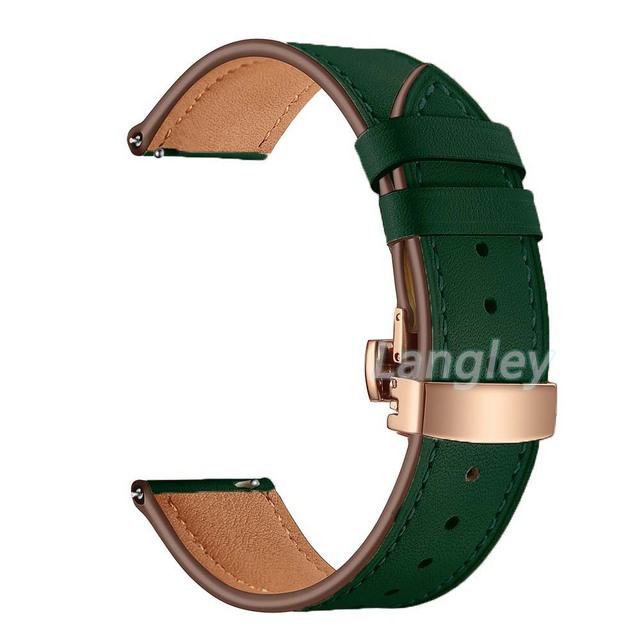 20 22mm Leather Strap For Huawei Watch GT 2 46mm Watch Band For Samsung Galaxy Watch 4 40/44mm Calsssic 46 42mm Active2 Bracelet