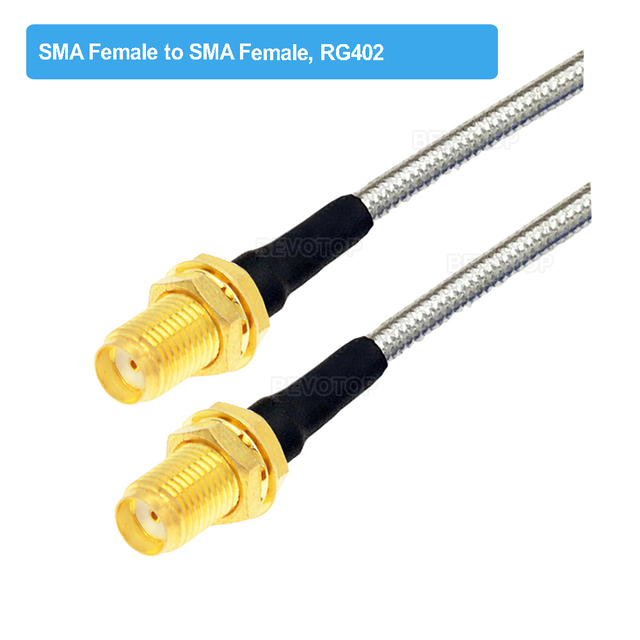 RG402 SMA Male to SMA Male Plug Semi Flexible Silver RG402 Test Cable High Frequency 50ohm 6GHz RF Pigtail Coaxial Cable