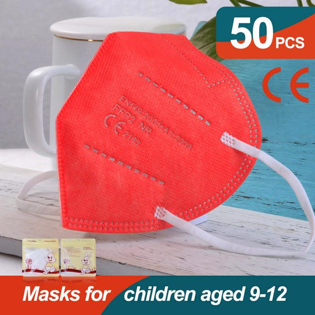 أقنعة Mascarillas FFP2 للأطفال FPP2 قناع KN95 للأطفال fpp2 قناع ffp2tool ada 9-12 صبي فتاة mascarilla infantil ffp2 قناع masque niños