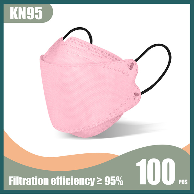 korean kn95 fish mask FPP2 homology ada Morandi 4 ply mask disposable dustproof respirator mask FFP2 certified