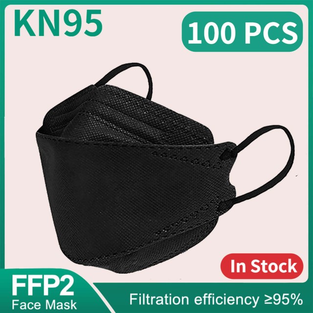 Fish Mask ffp2 Mascarillas FPP2 KN95 Morandi ffp2fan 4 Layer Respirator Approved Face Masks FFP2 Respirator Mouth Cover Mask