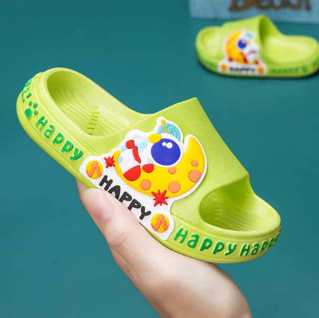 Children's slippers summer cartoon cute anti-skid soft bottom small children's room bath boys and girls home baby cold slippers