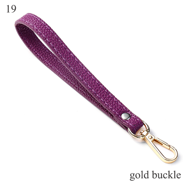 Wrist Bag Strap Handle Fashion PU Leather Women Girls Purse Strap Bag Small Bag Strap Solid Color Replacement Purse Strap