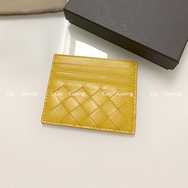 Go Go 100% Leather Credit Card Ultra-thin Brand Business Card Multiple Card Slots Simple Fashion Women Card Bag