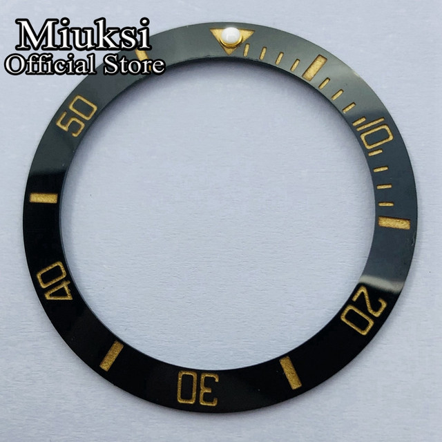 Miuksi 40mm high quality ceramic bezel watch parts fit 43mm watch case for watch sea