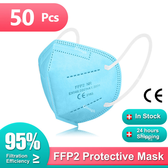 Mascarillas FPP2 Mascherine FFP2 Mask KN95 Masks ffp2fan Adult ffp2 CE Certificate 5 Ply masque ffp 2 face mascara 5-100pcs