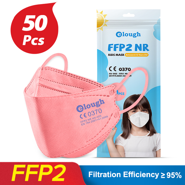 FPP2 Approved Children Mask FFP2Fan Kids Korean Fish Mask Respirator Mask FFP 2 KN95 Face Masks pff2 ffp2reuse zable FFPP2