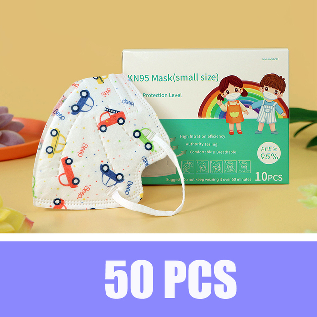 Baby KN95 Mask Unicorn 5 Layers Face Mask KN95S Respirator FPP2 Children Dinosaur Masks Individual Package Fast Delivery Neos