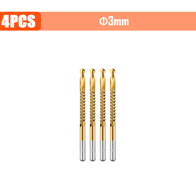 3/4/5/6pcs Cobalt Drill Bit Spiral Screw Metric Composite Tap Drill Bits Drill Polishing Woodworking HSS Twist Drilling Tools