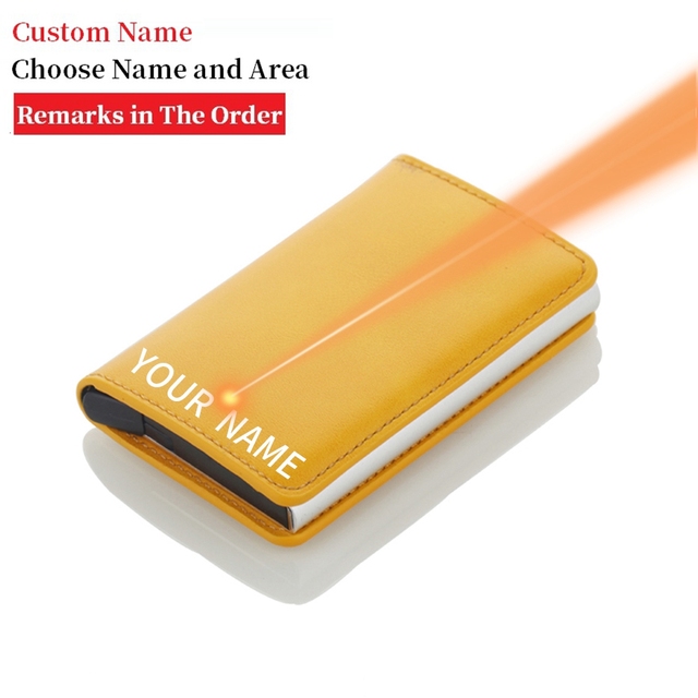 2022 Anti-Blocking Credit Card Holder Mens Metal Card Case RFID Aluminum Business Minimalist Travel Card Wallet