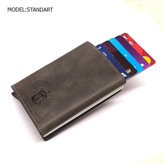 smart wallet business card holder genuine cowhide handmade smart automatic card holder men gift distributions card holder wallet wallet men card holder purse cards wallet money purse men's wallet id card holder men's wallets