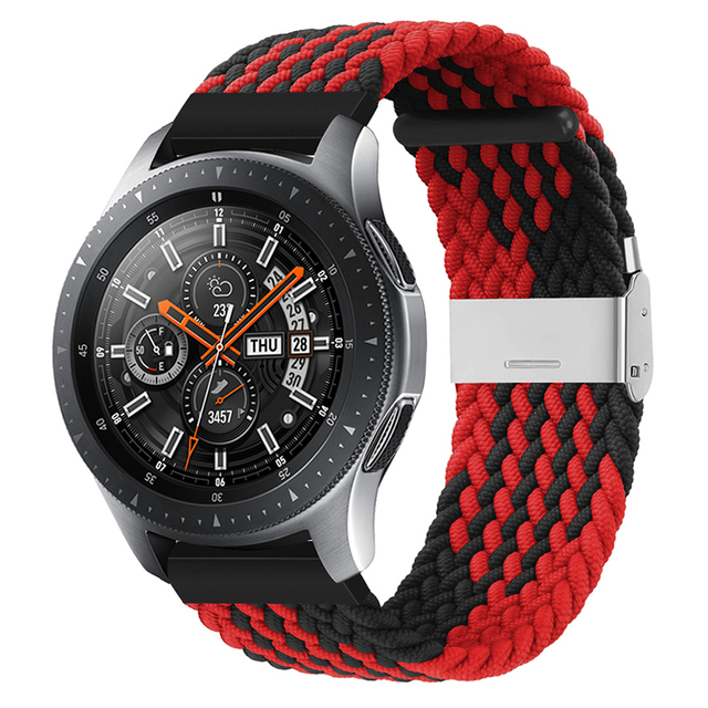 20mm 22mm Huawei Watch Band Length Adjustable Braided Nylon Watchband For Samsung Galaxy Watch Active 2 Watch Strap