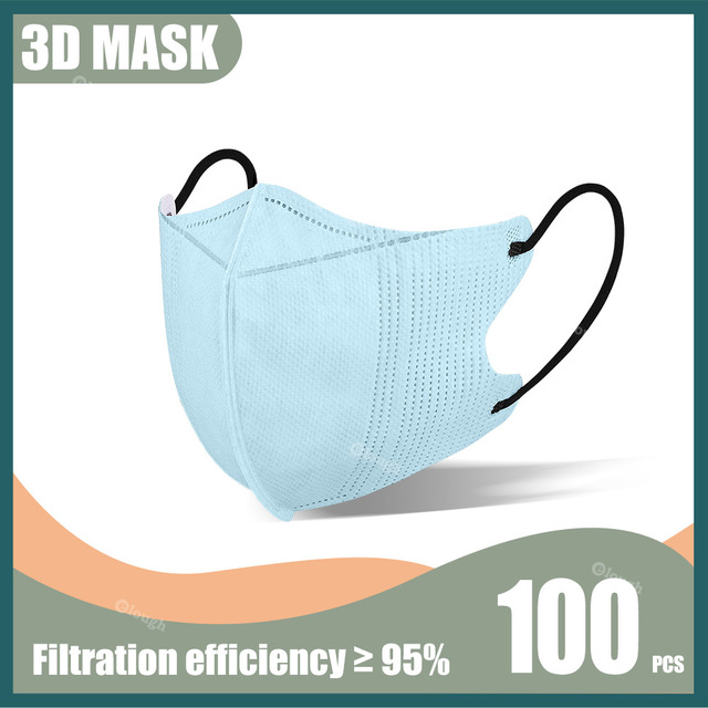 Elough Morandi 3D Mask for Mascaras kn95 korean fish mask ffp2fan adult 4L Ayers FFP 2 KN95 Mask KN 95 Mask Black