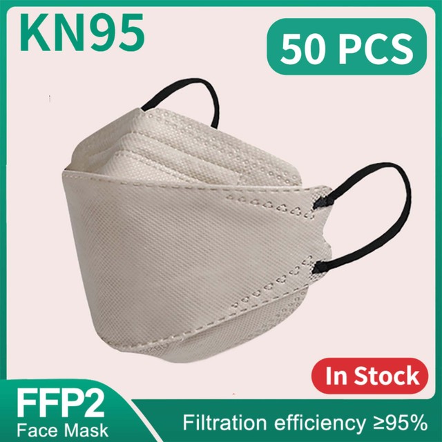 10-200pcs Mascarillas FPP2 KN95 Mask FFP2 homology ada 4 layers ffp2 Mask Adult Fish Face Masks FP2 Morandi Fashion Protection Masken